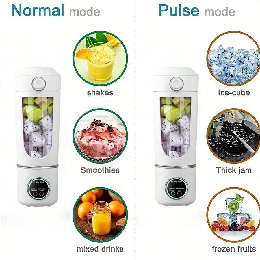 Portable USB Rechargeable Blender – 12 Blade Smoothie & Juice Maker (700ML)