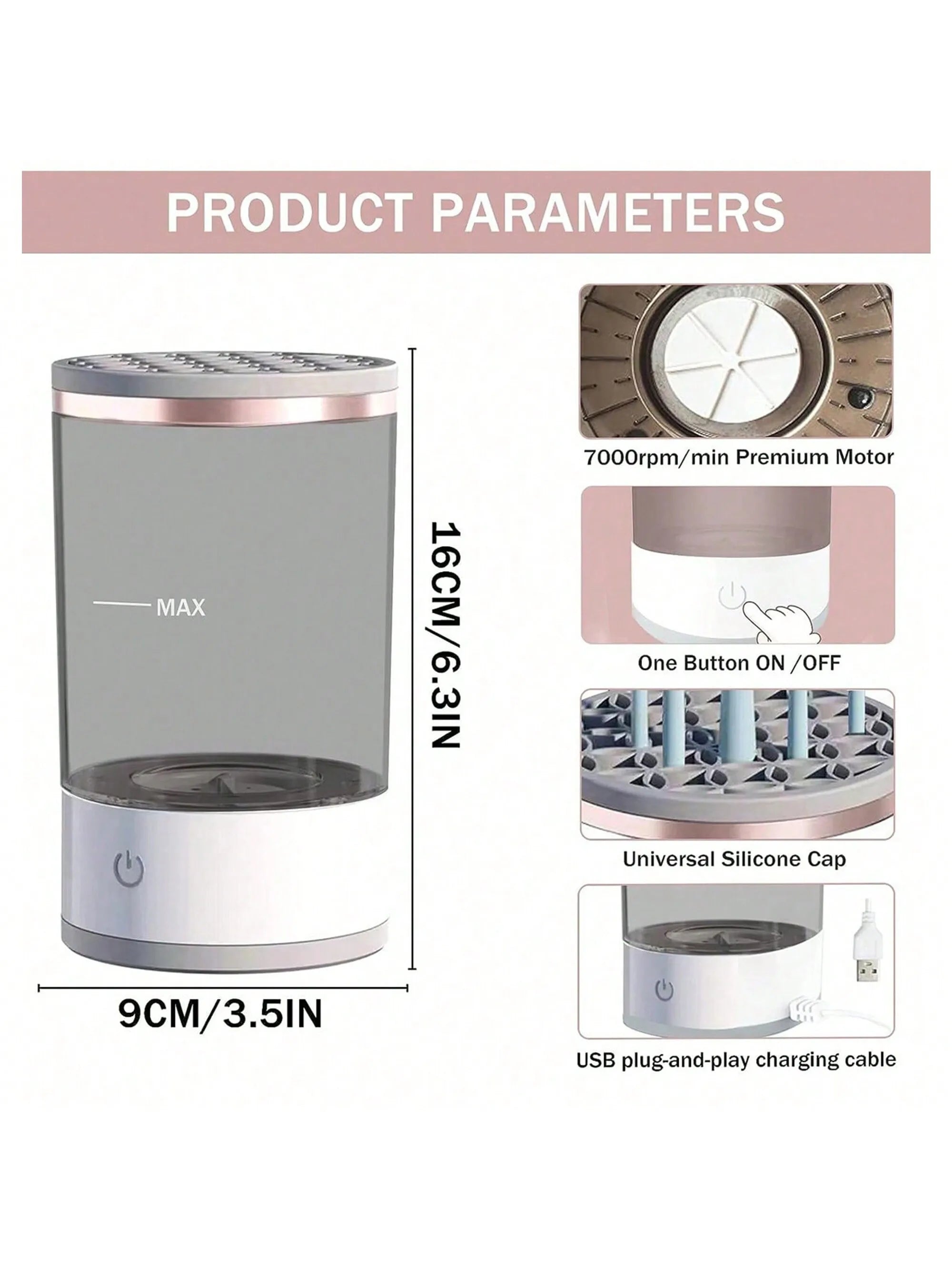 Automatic Electric Makeup Brush Cleaner & Dryer